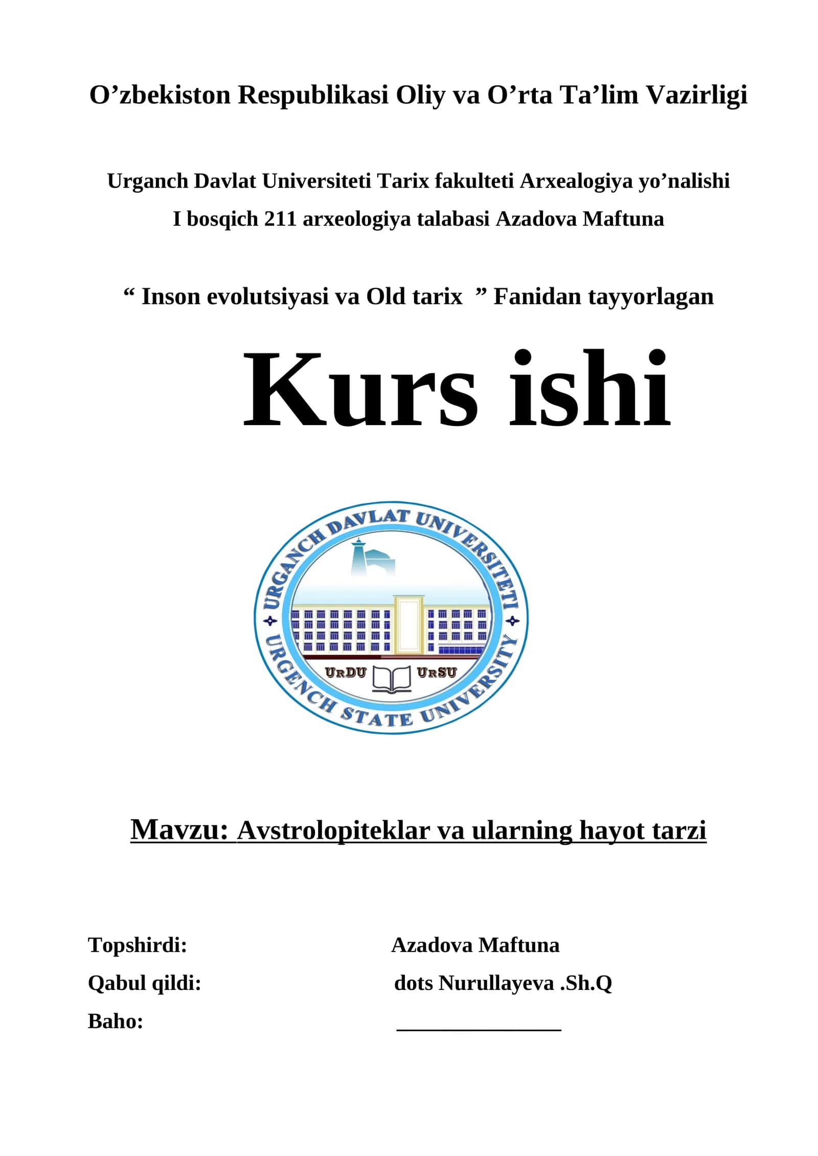 Avstrolopiteklar va ularning hayot tarzi 1