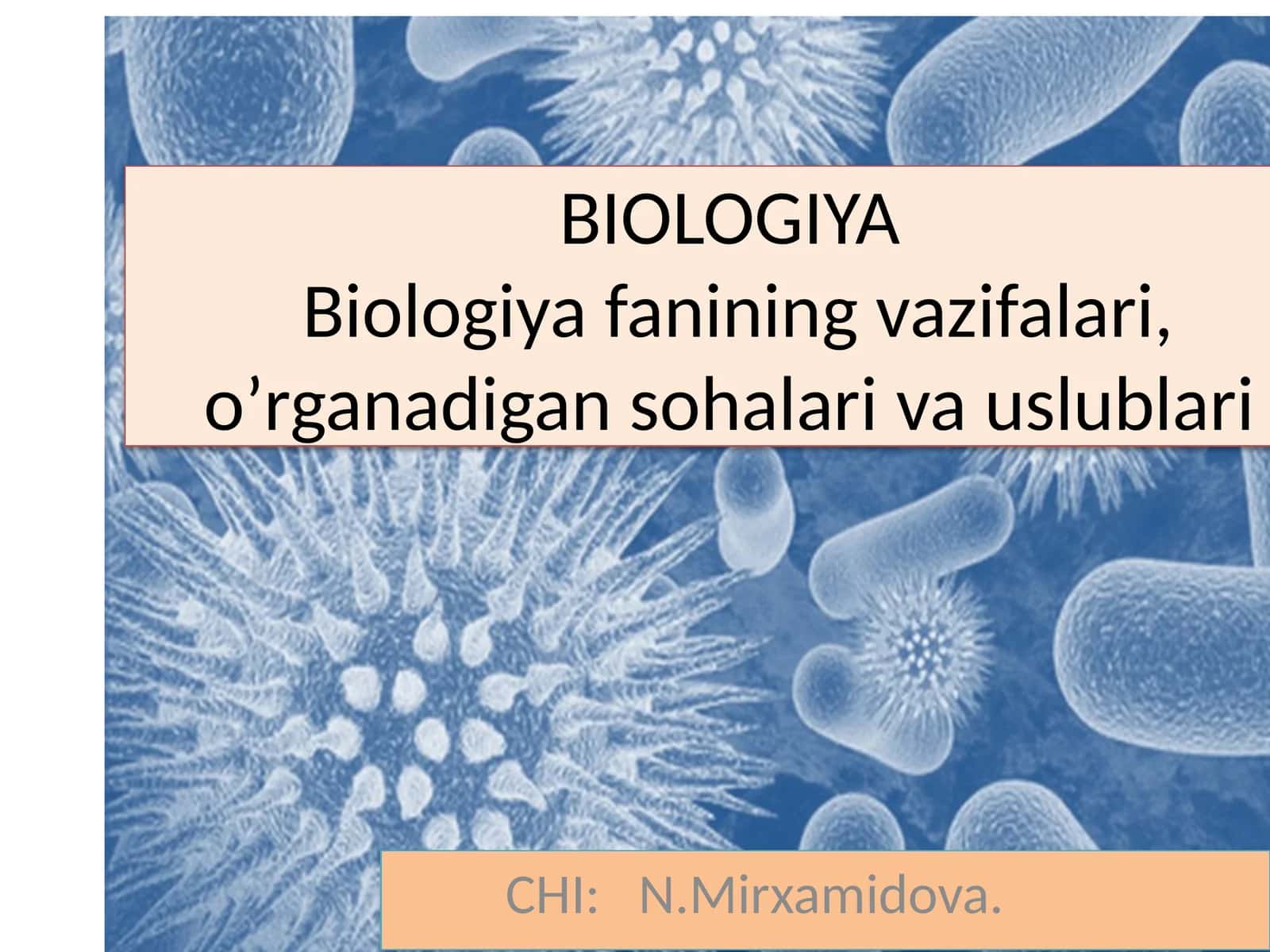 BIOLOGIYA 1