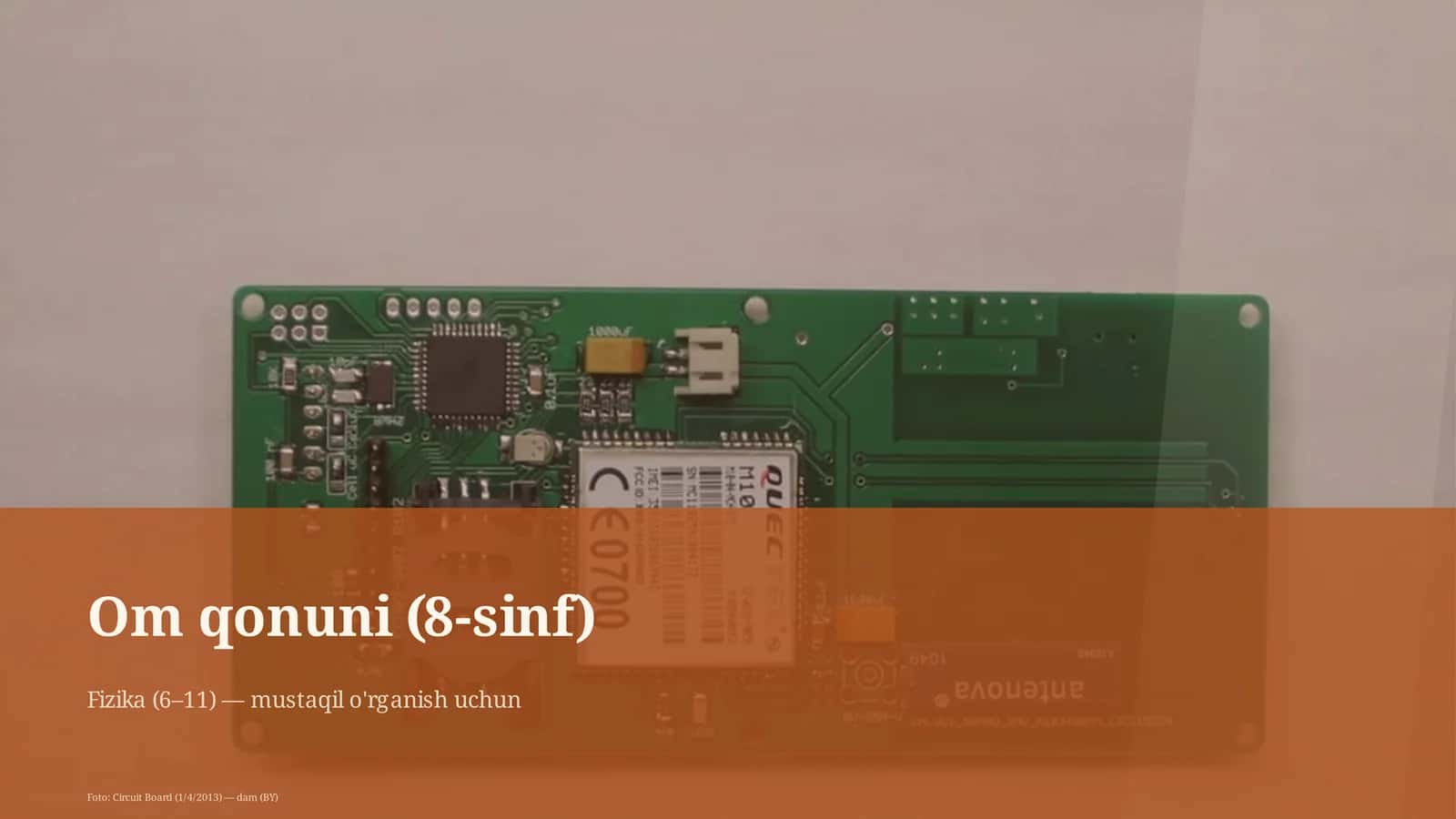 Om qonuni (8-sinf) 1