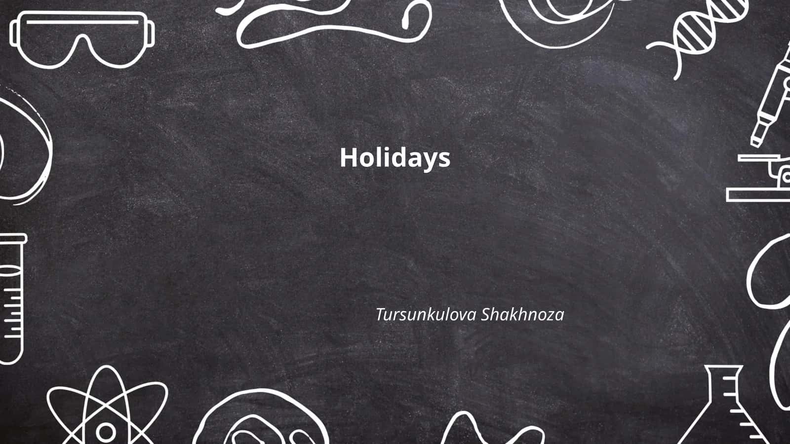 Holidays 1