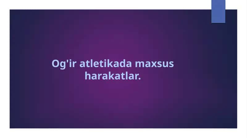 Og'ir atletika da texnikalar 1