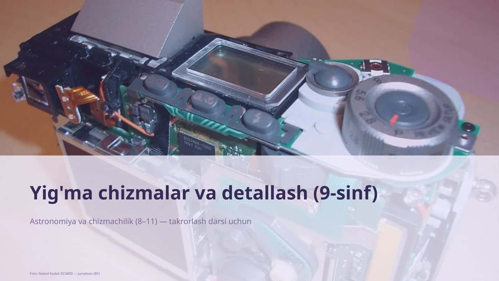 Yig'ma chizmalar va detallash (9-sinf) 1