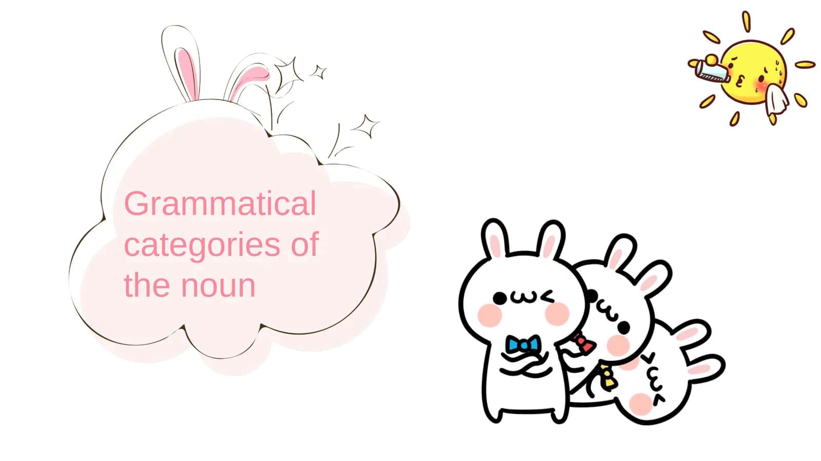 Grammatical categories of the noun 1