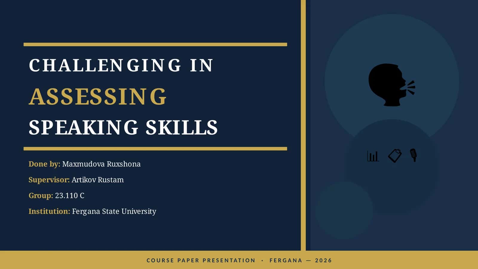 CHALLENGING IN ASSESSING SPEAKING SKILLS 1