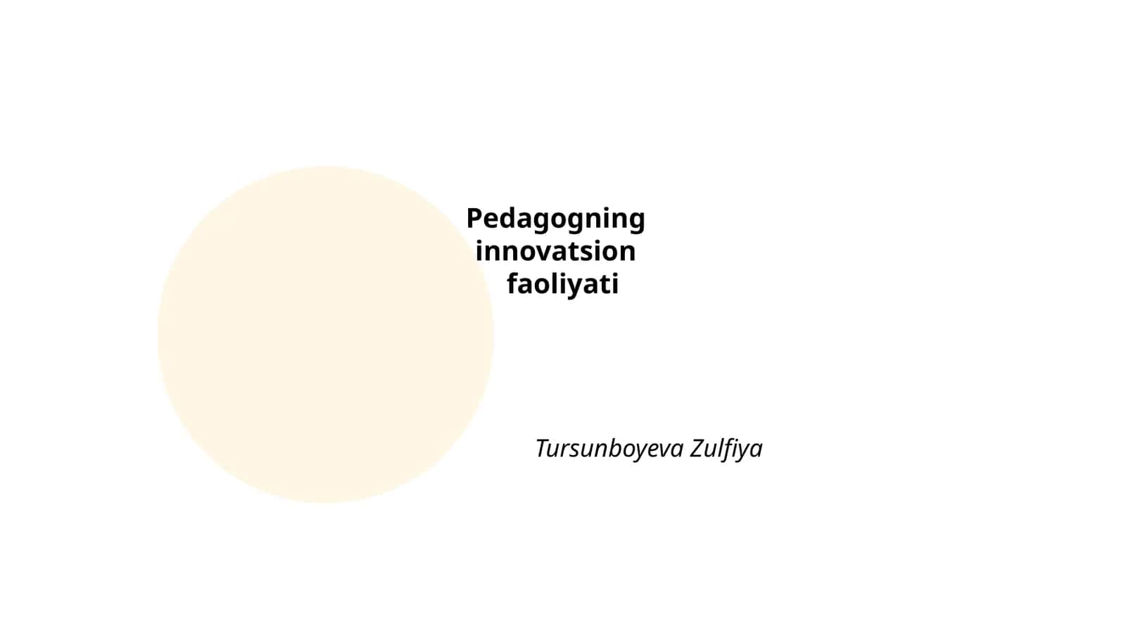 Ta'limda innovatsion mahsulotlar yaratish 1