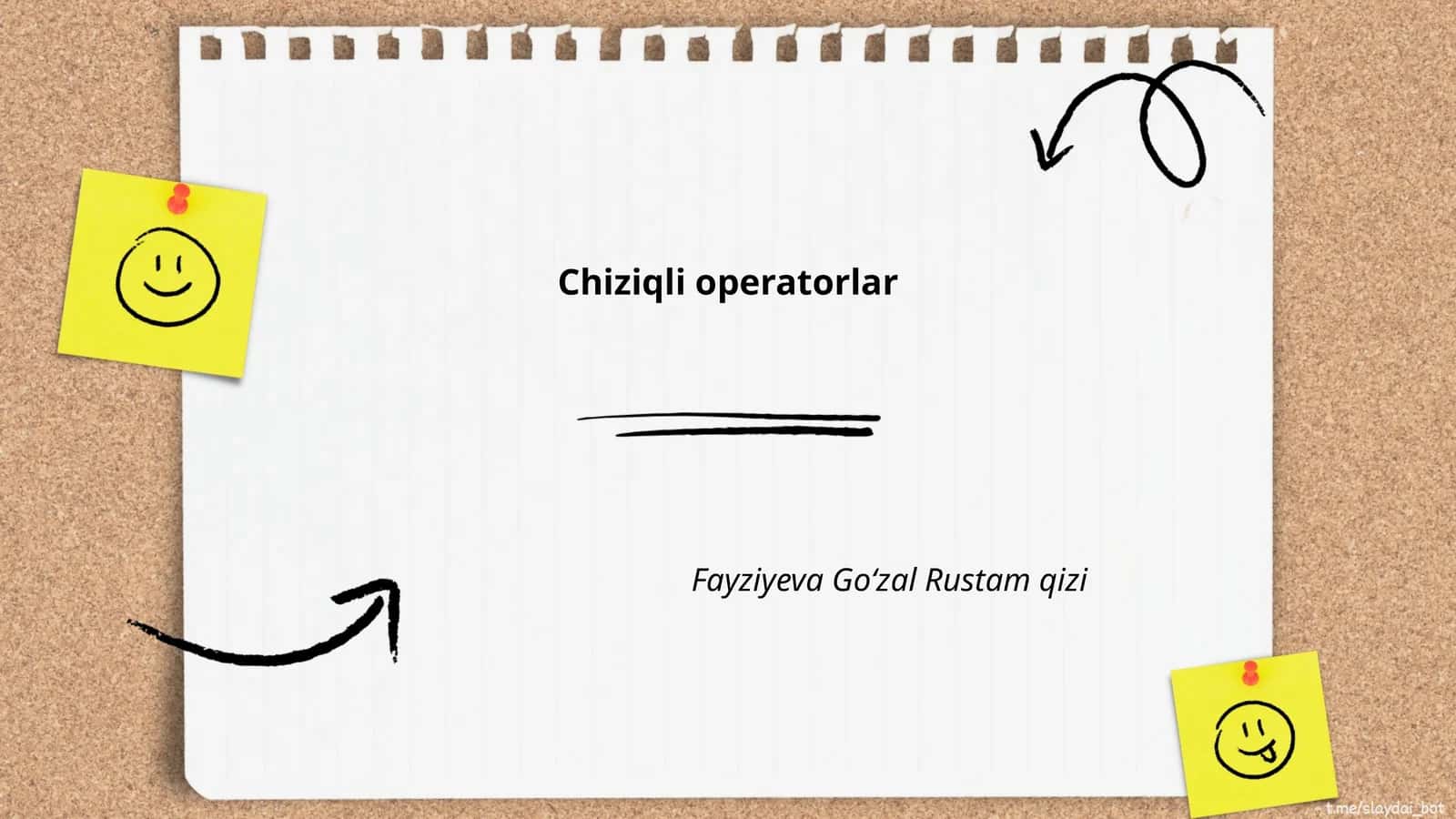 Chiziqli operatorlar 1