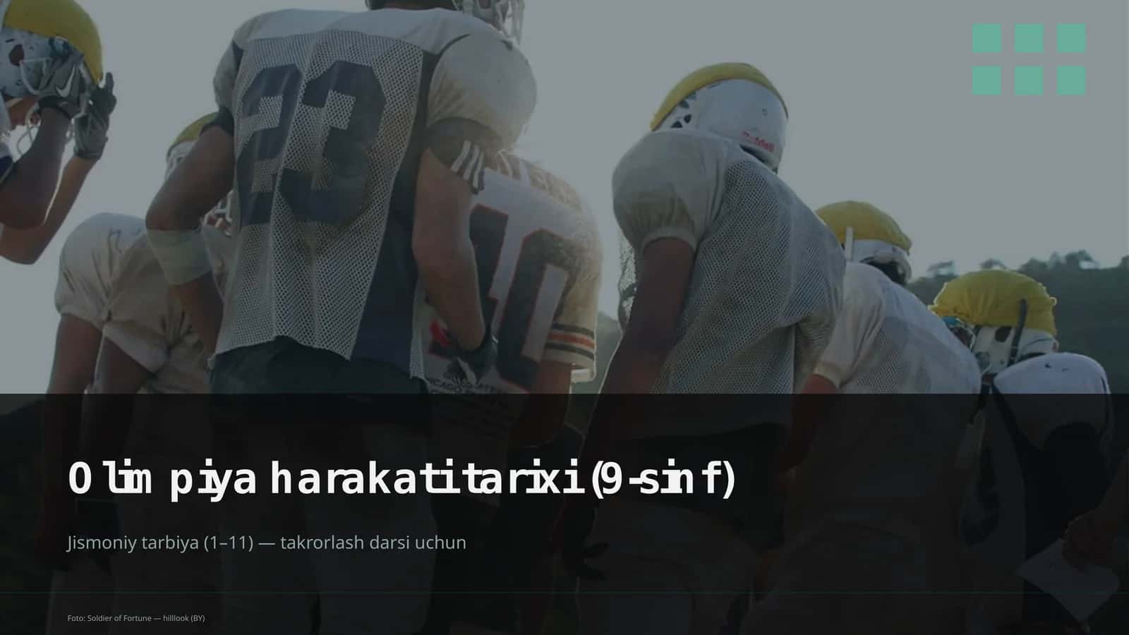 Olimpiya harakati tarixi (9-sinf) 1
