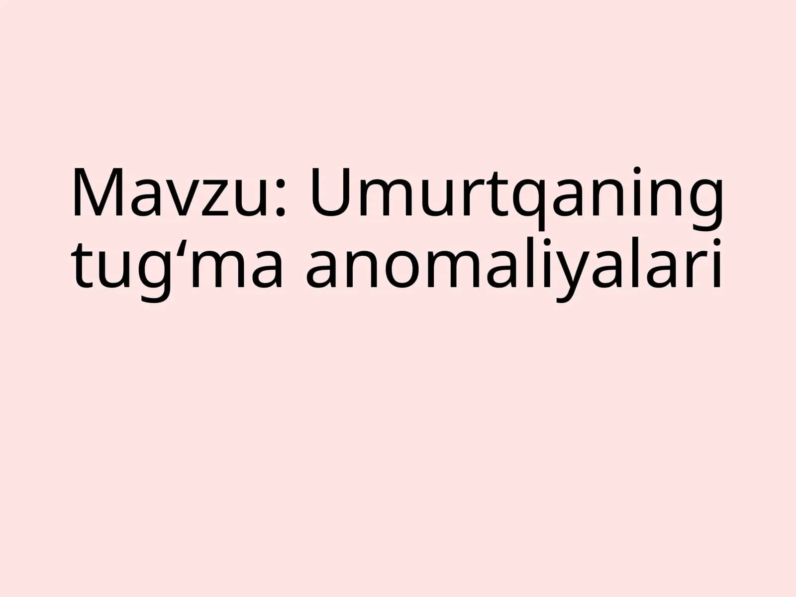 Umurtqa tug‘ma anomaliyalari 1