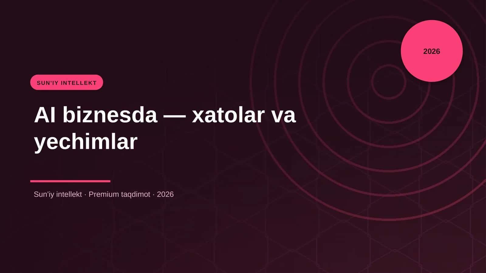 AI biznesda — xatolar va yechimlar 1