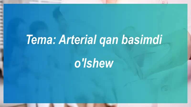 Arterial qon bosimi 1