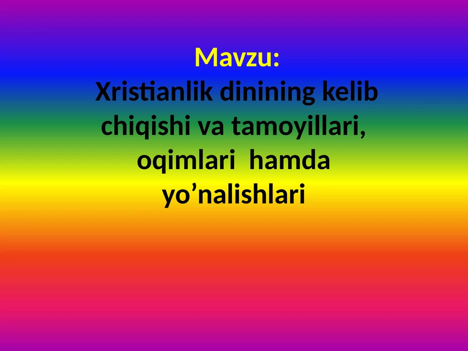 Xristianlik 1