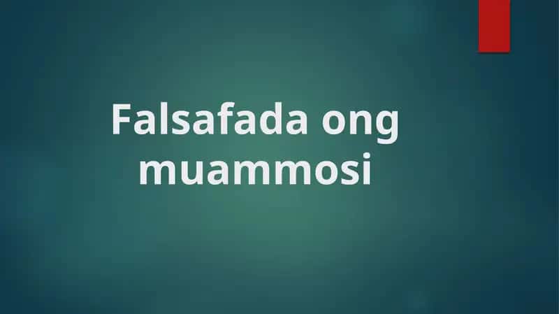 Falsafada ong muammosi 1