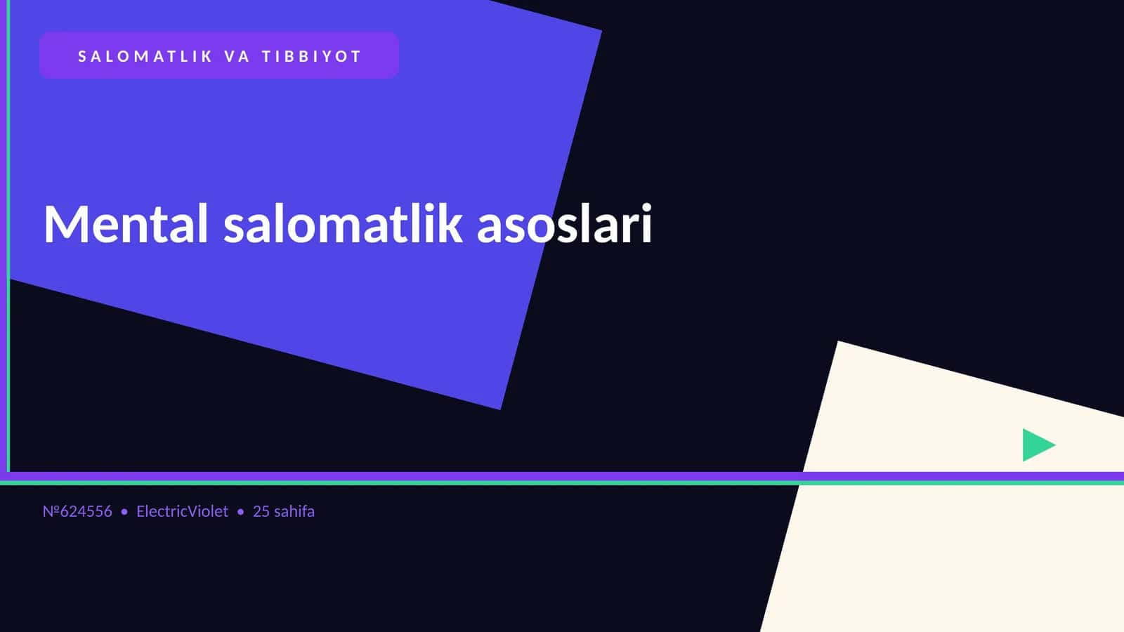 Mental salomatlik asoslari 1