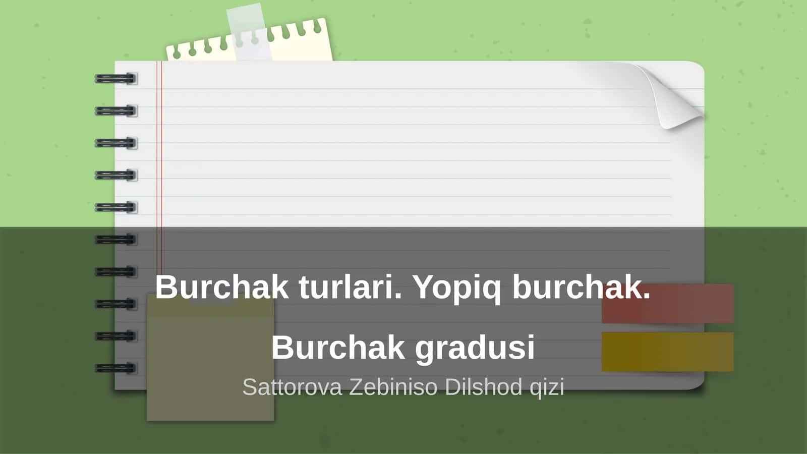 Burchaklar va ularning turlari 1