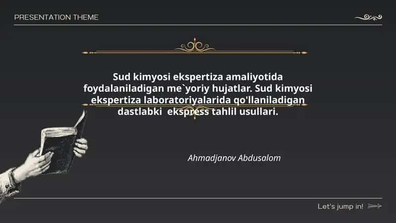 Sud kimyosi ekspertizasi 1