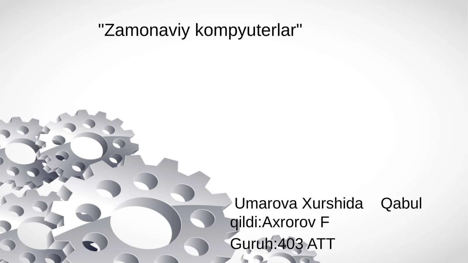 Zamonaviy kompyuterlar 1