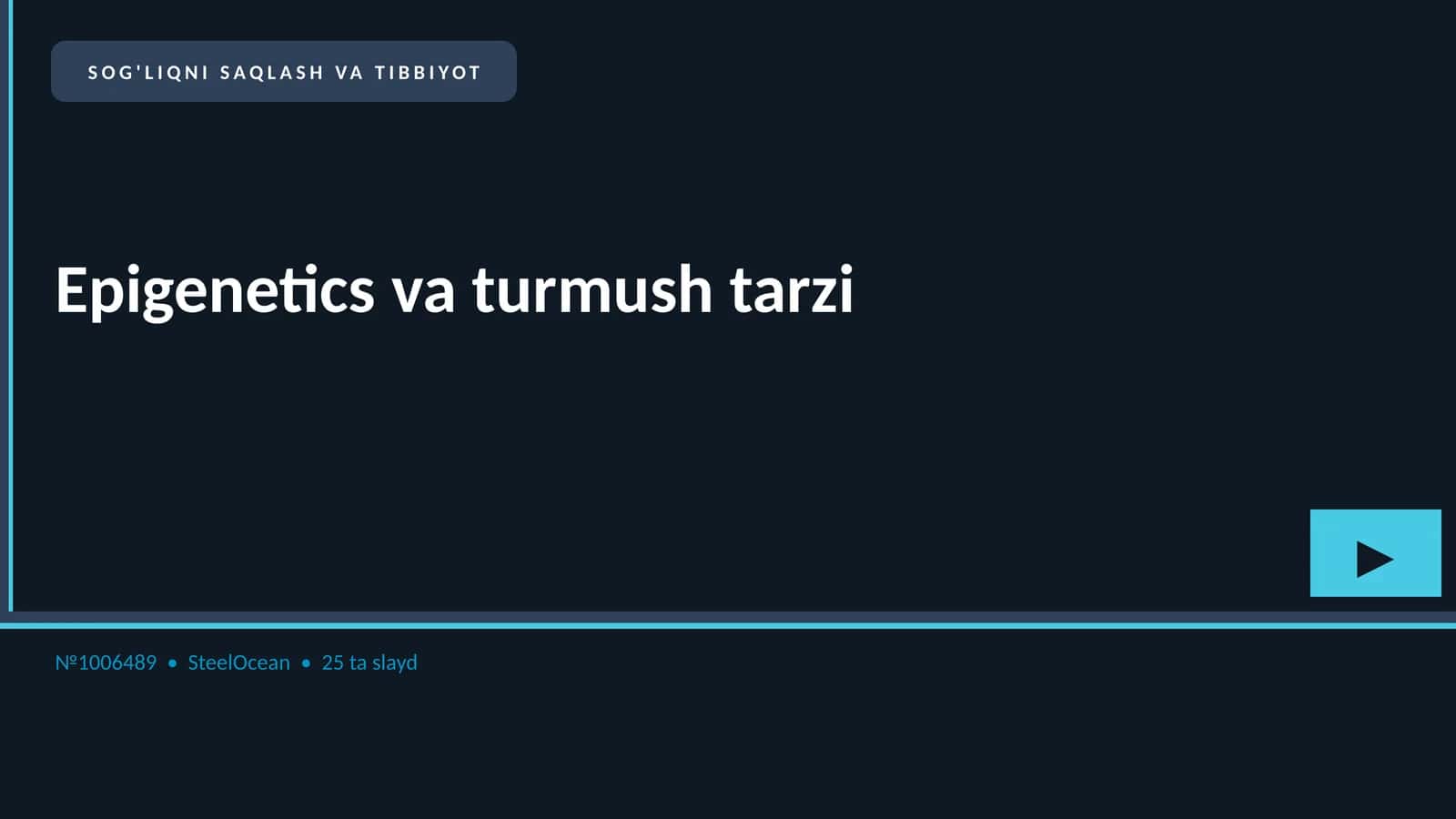 Epigenetics va turmush tarzi 1