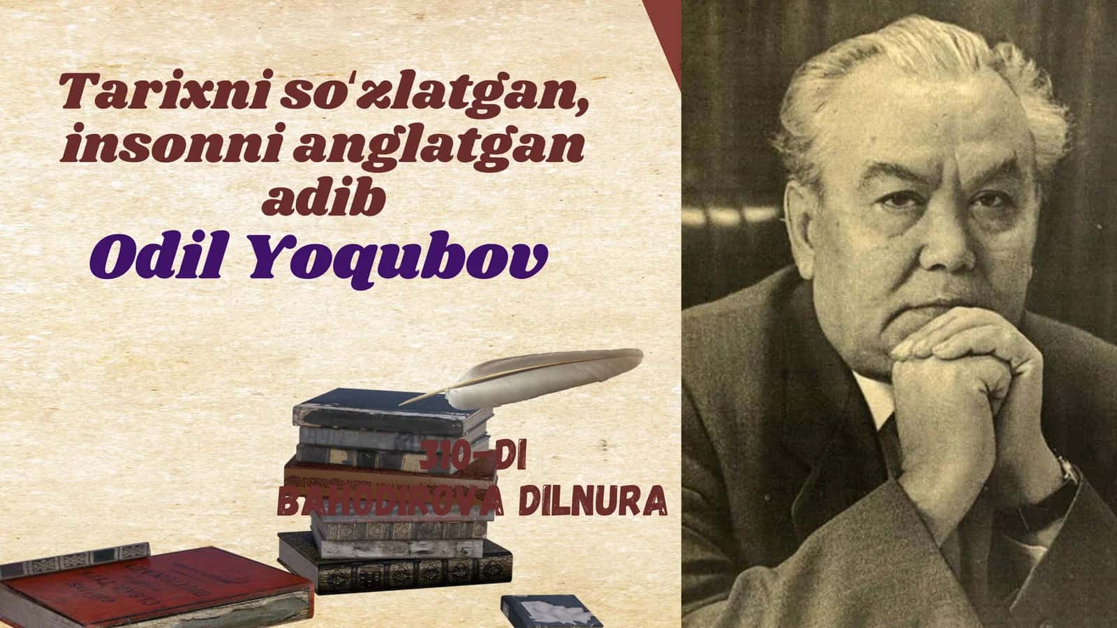 Tarixni soʻzlatgan, insonni anglatgan adib 1