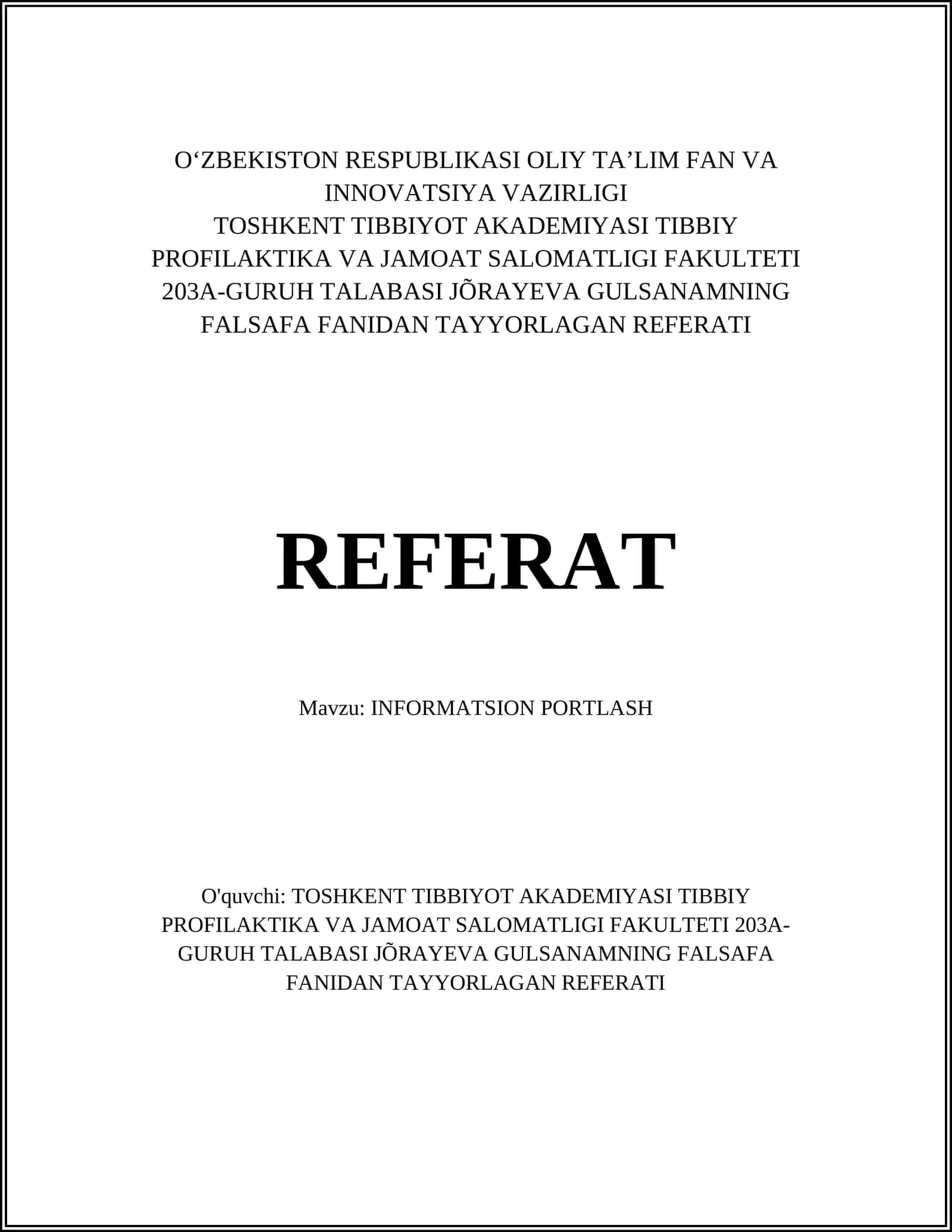 INFORMATSION PORTLASH 1