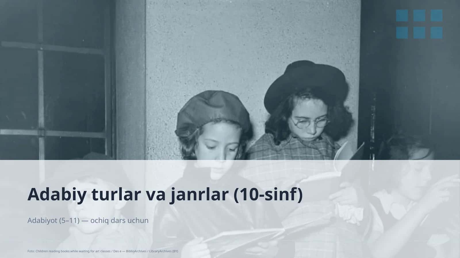 Adabiy turlar va janrlar (10-sinf) 1