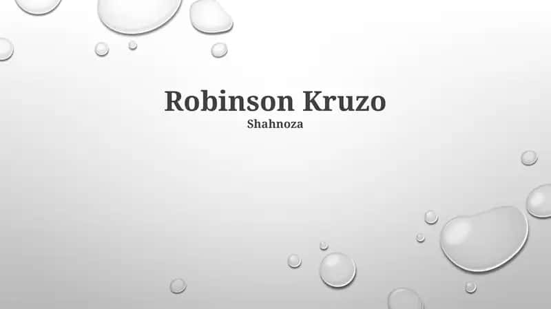 Robinson Kruzo 1