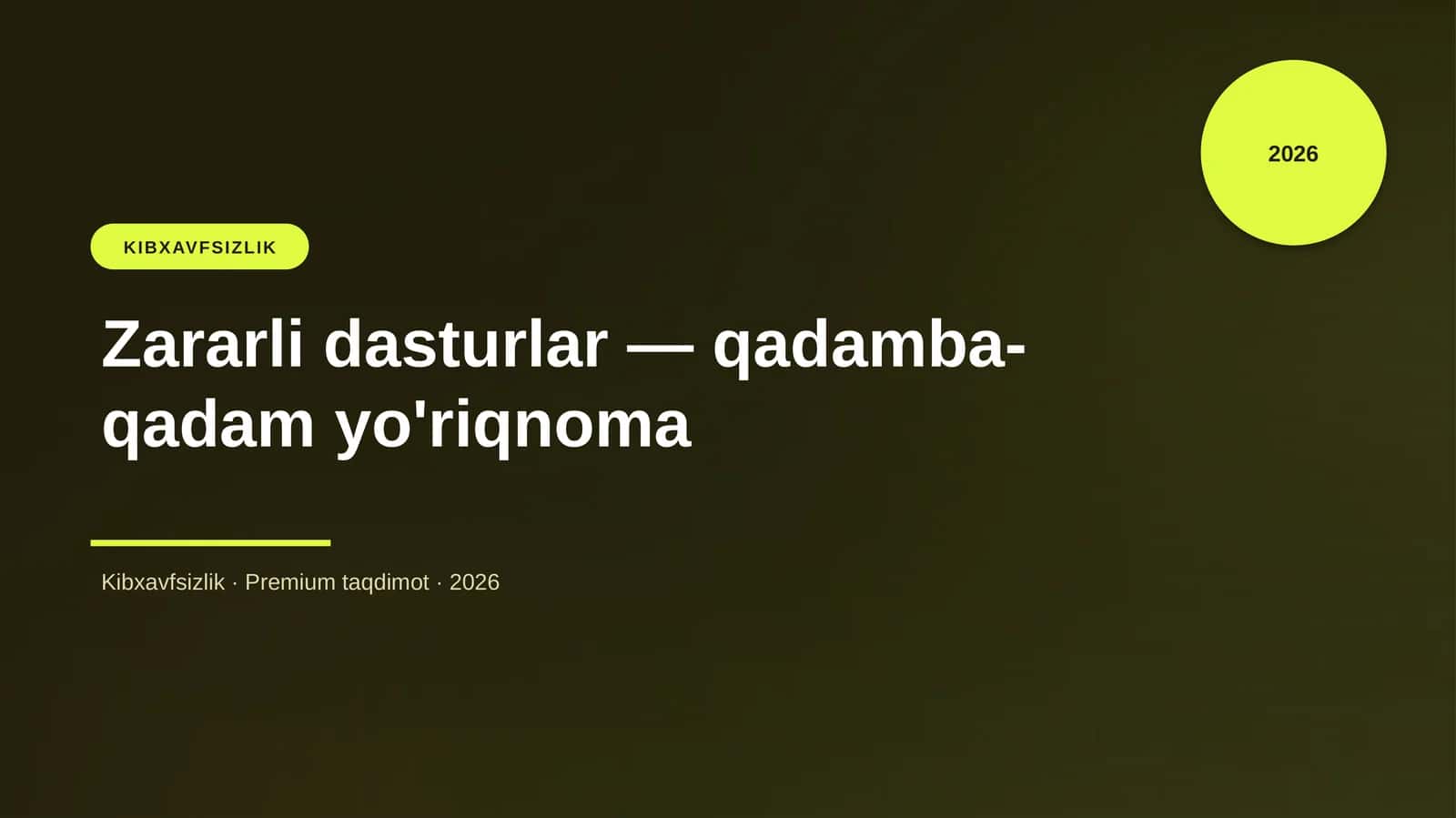 Zararli dasturlar — qadamba-qadam yo'riqnoma 1