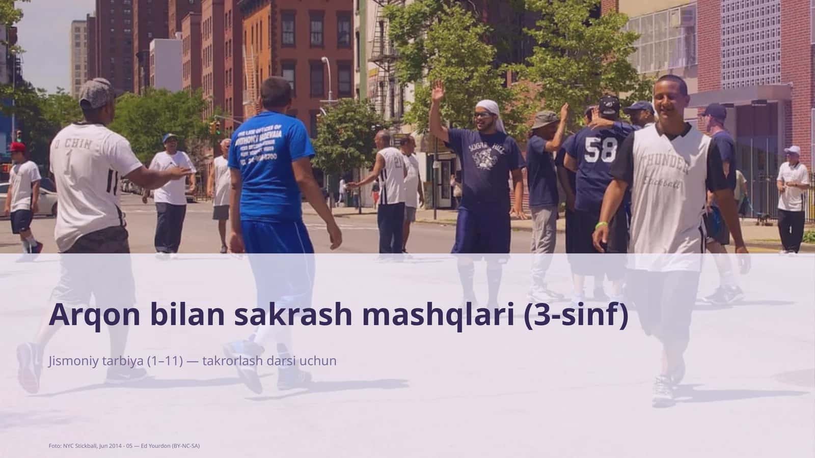 Arqon bilan sakrash mashqlari (3-sinf) 1