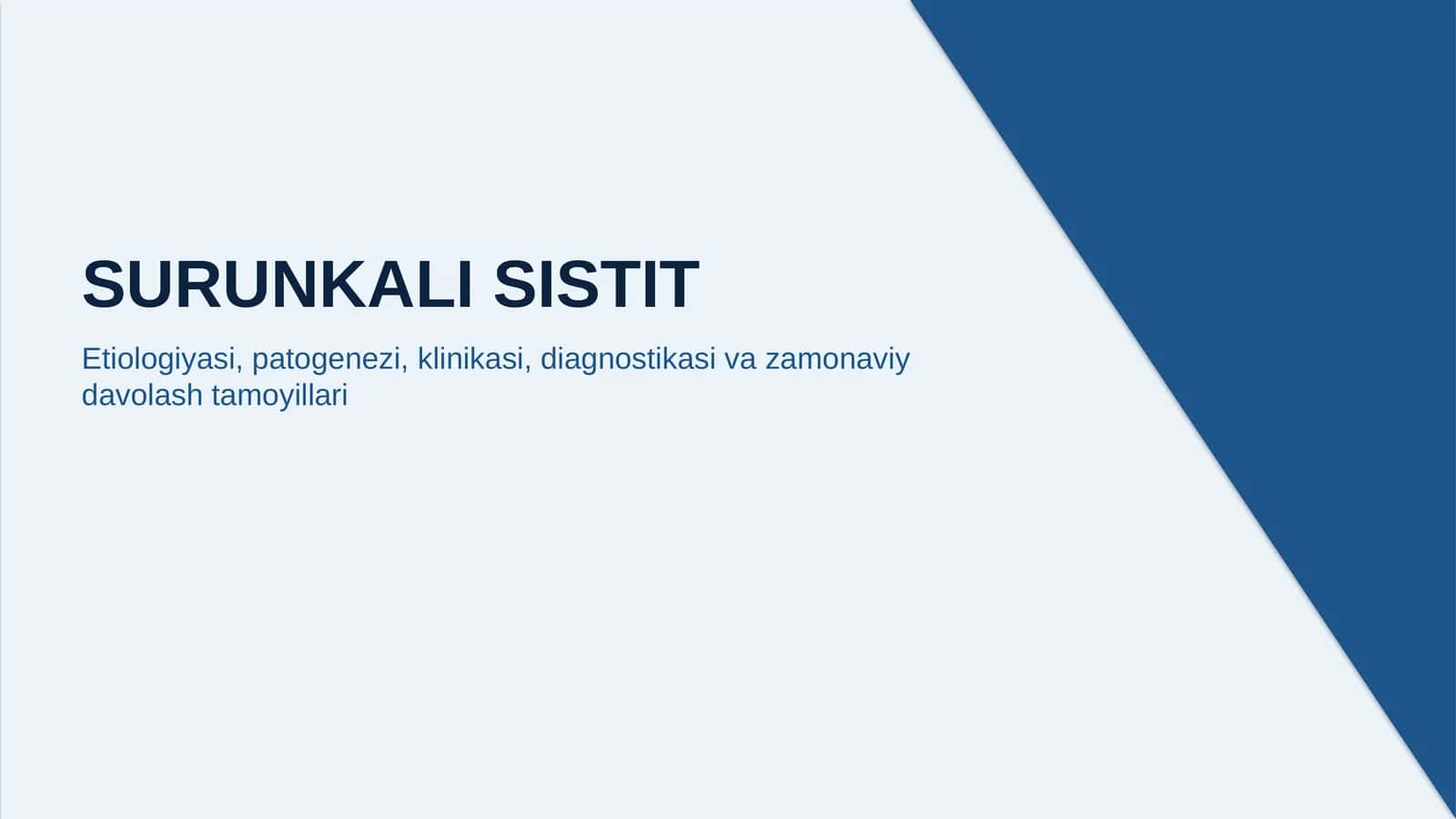 SURUNKALI SISTIT 1