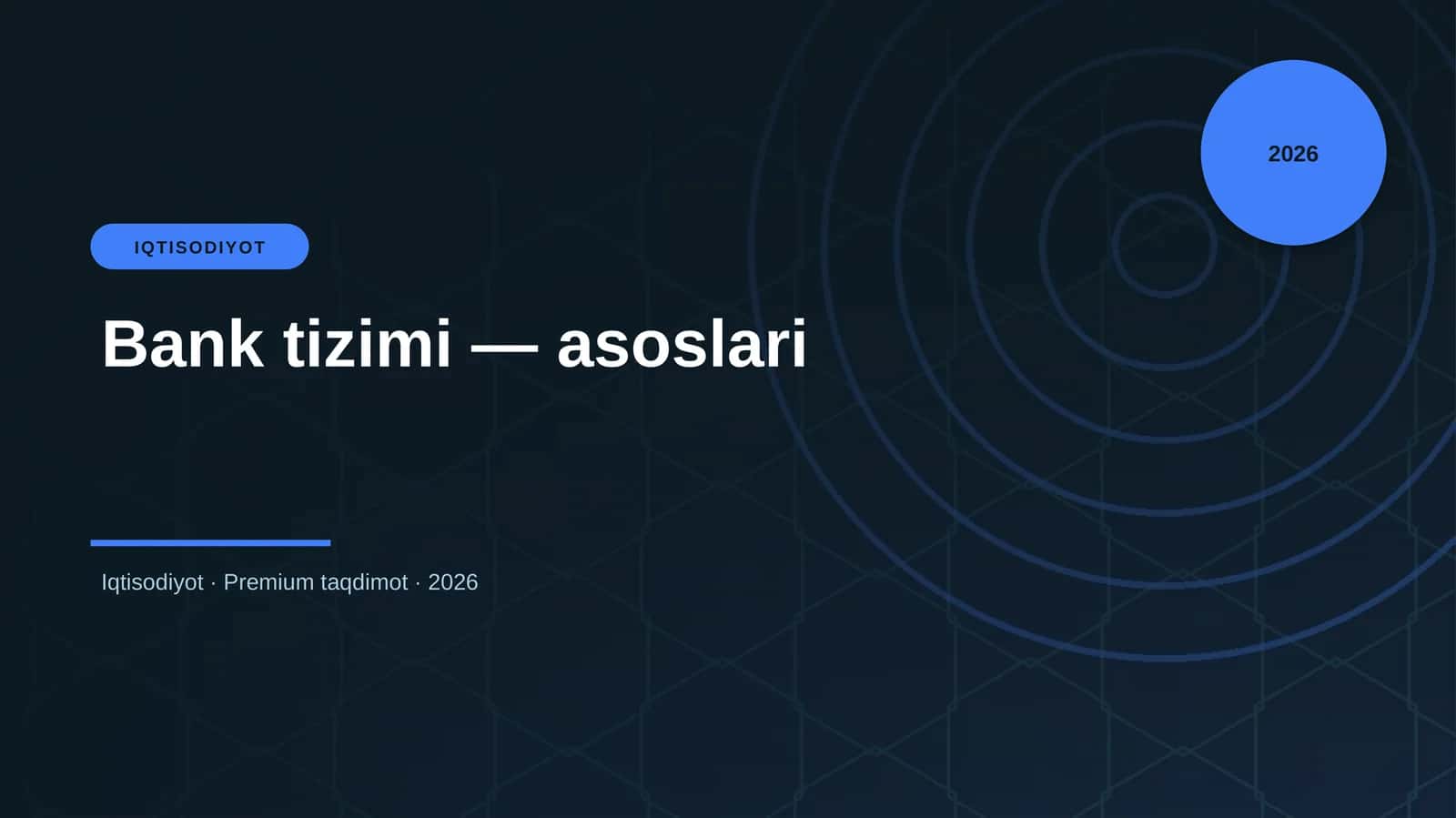 Bank tizimi — asoslari 1
