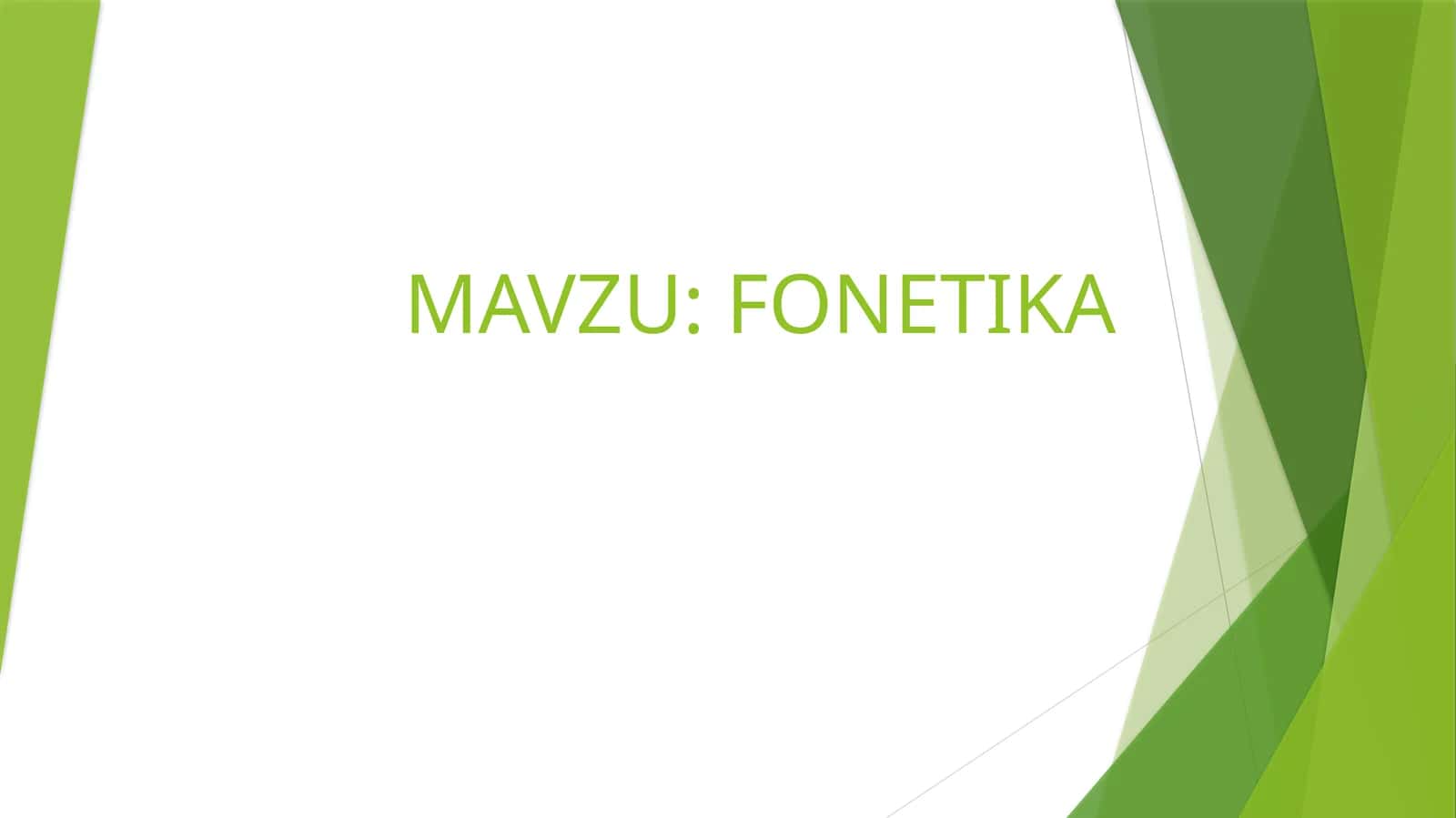FONETIKA 1