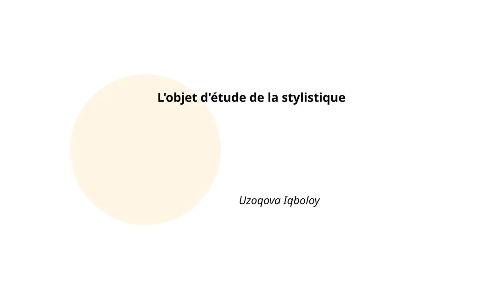 Les figures de style 1