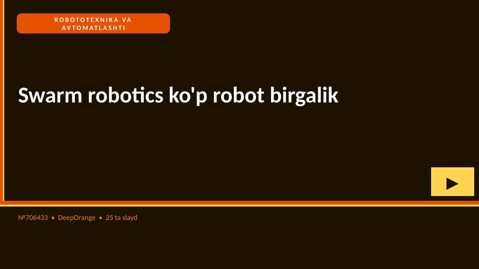 ROBOTOTEXNIKA VA AVTOMATLASHTI 1