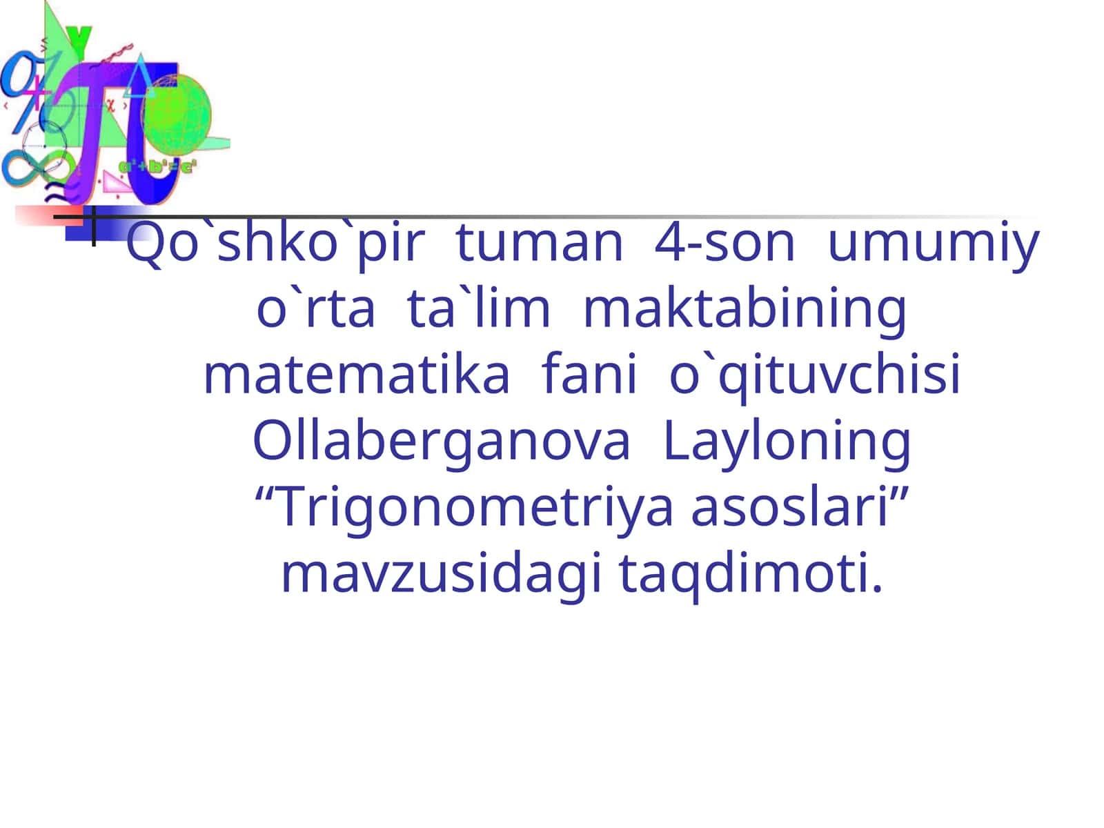 Trigonometriya asoslari 1