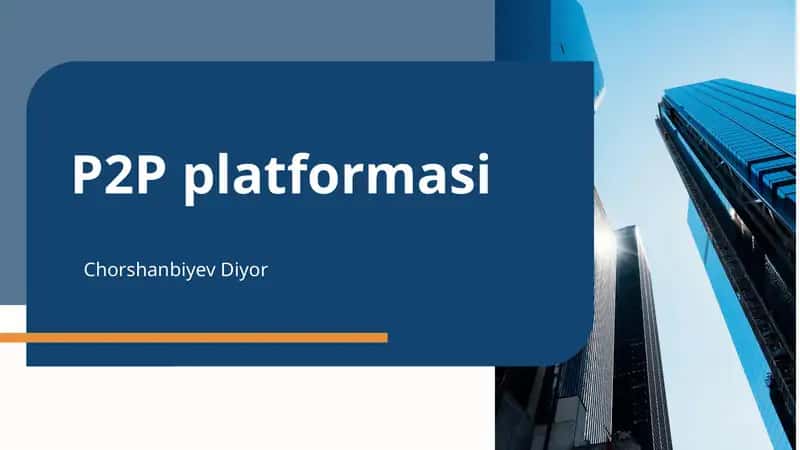 P2P platformasi 1