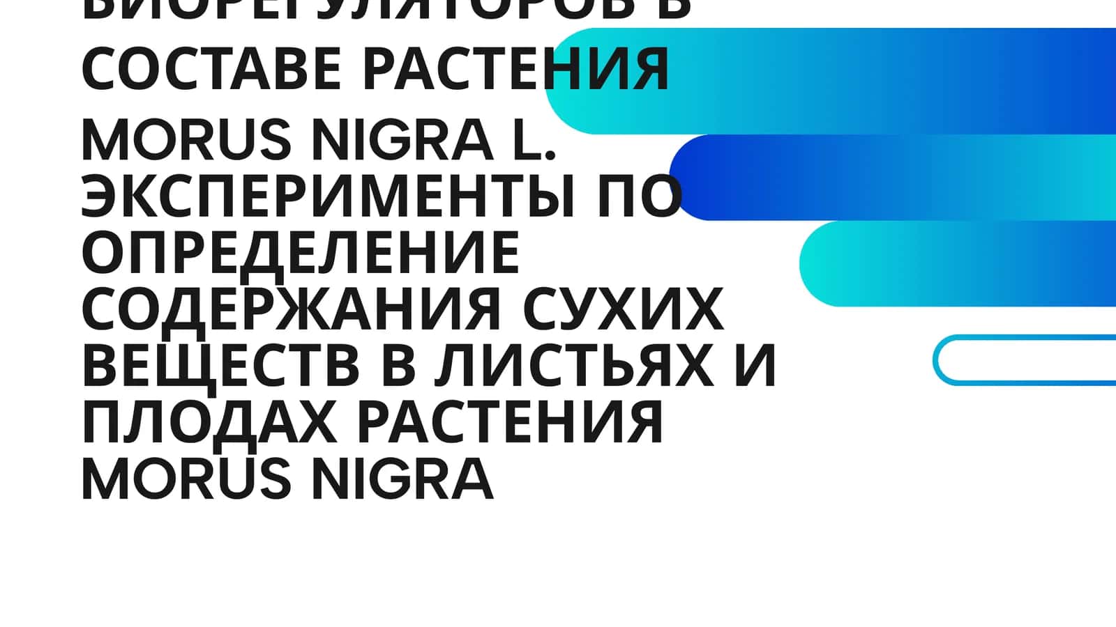 ХИМИЧЕСКИЕ КОМПОНЕНТЫ MORUS NIGRA 1