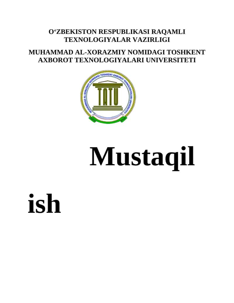 Ta'lim sifatini baholash tartibi 1