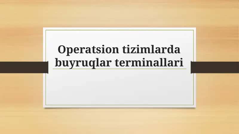 Windows buyruqlar satri 1
