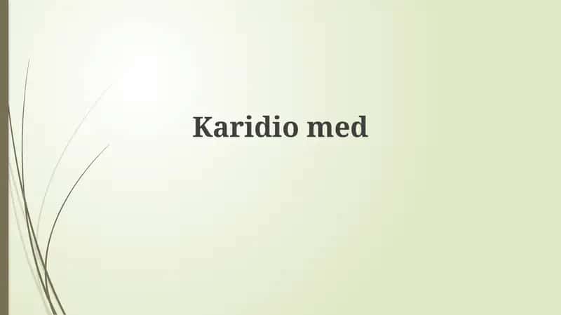 Karidio med 1