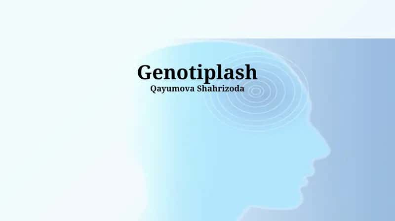 Genotiplash 1