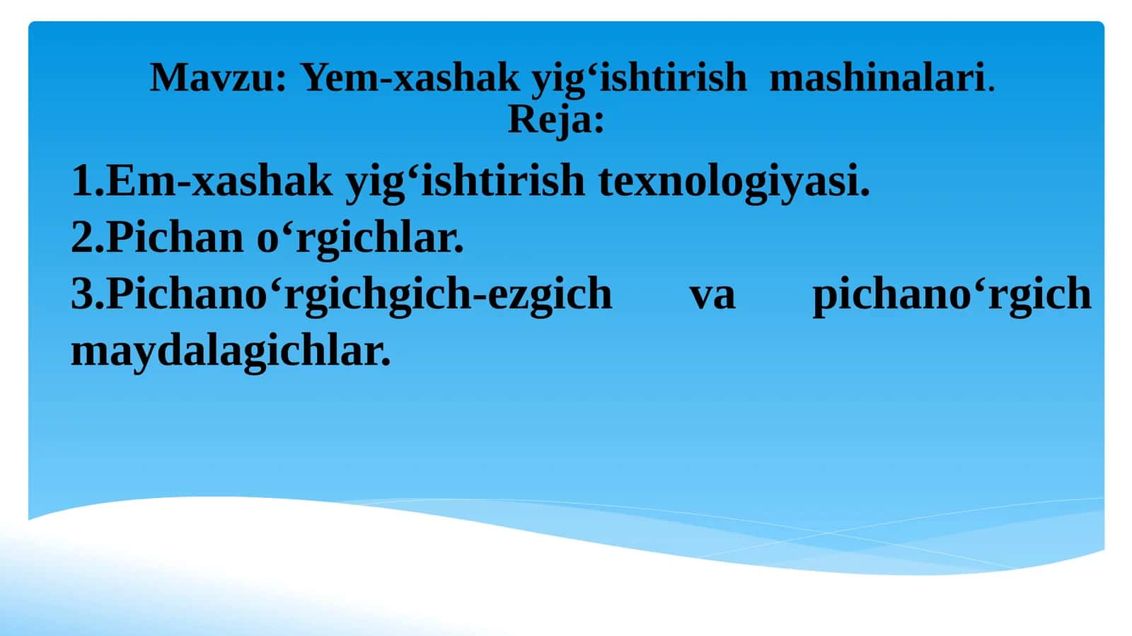 Yem-xashakyig‘ishtirishmashinalari 1