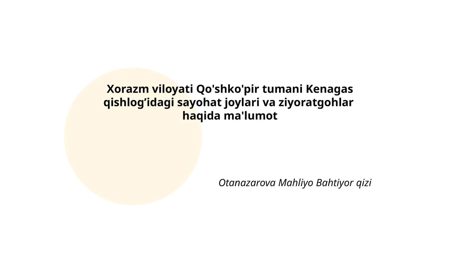 Kenagas qishlog'idagi tarixiy obidalar 1