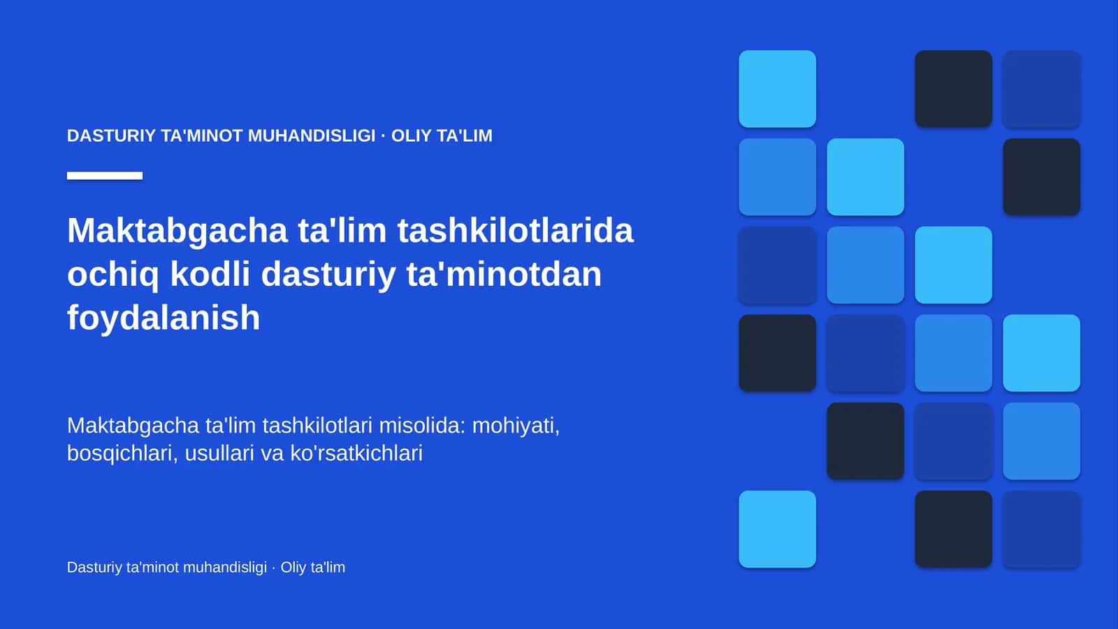 maktabgacha ta'lim tashkilotlarida ochiq kodli dasturiy ta'minotdan foydalanish 2829 1