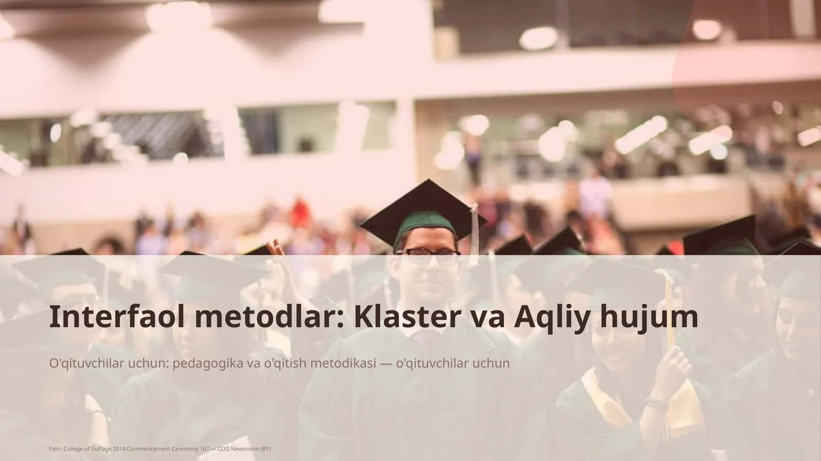 Interfaol metodlar: Klaster va Aqliy hujum 1