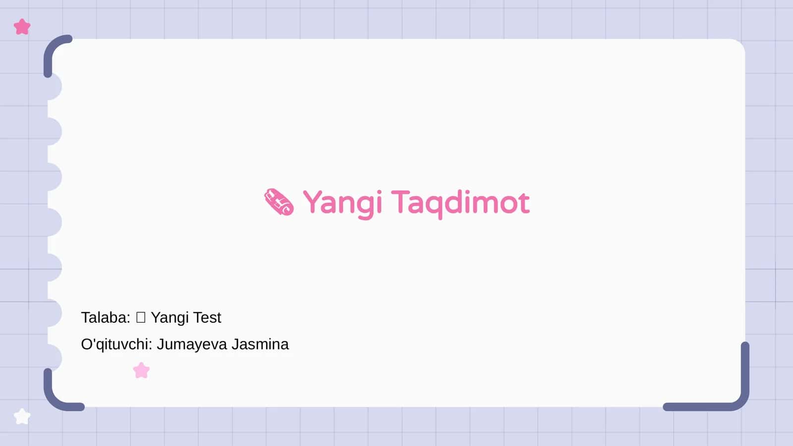 Yangi Taqdimot 1