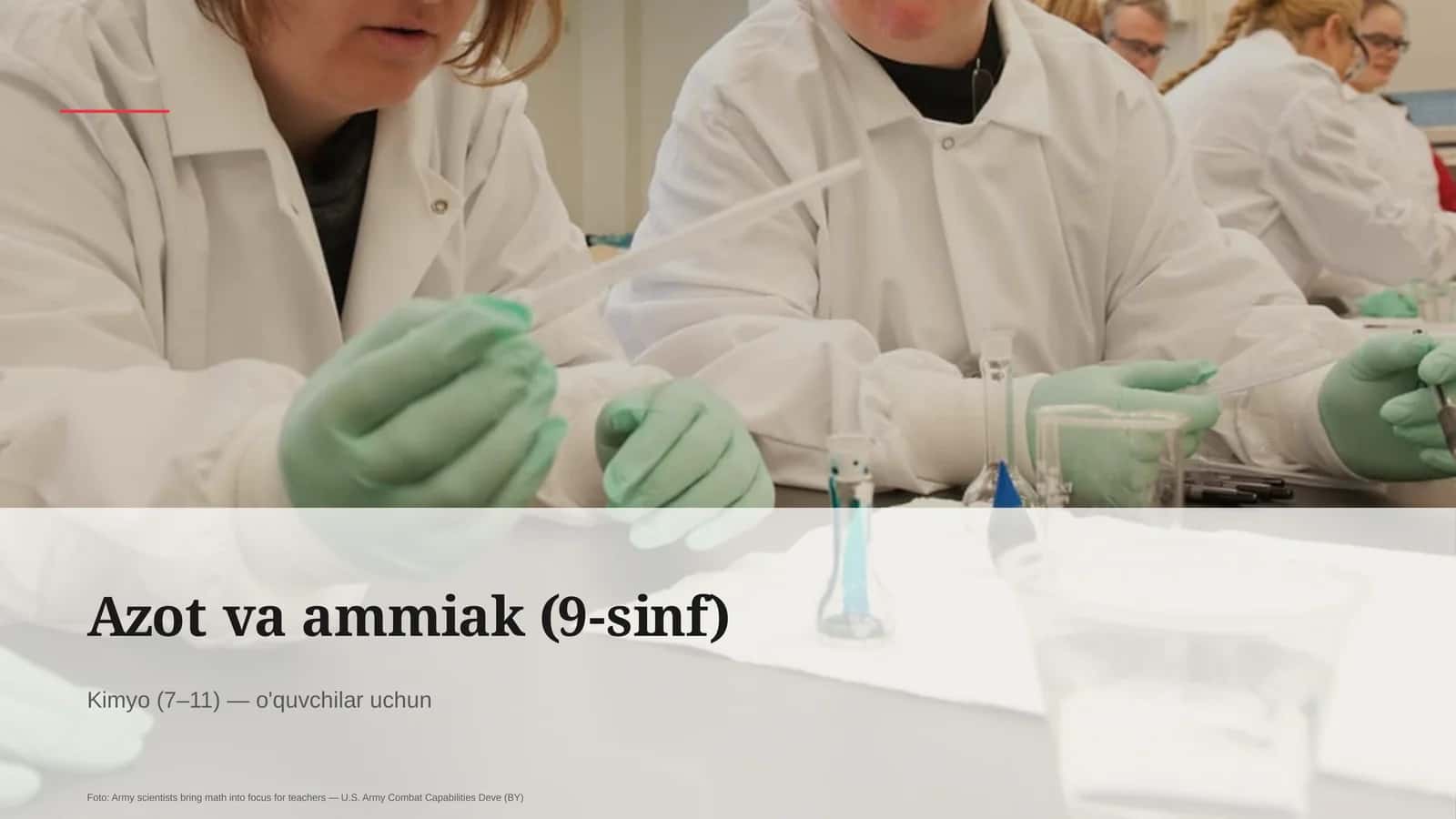 Azot va ammiak (9-sinf) 1