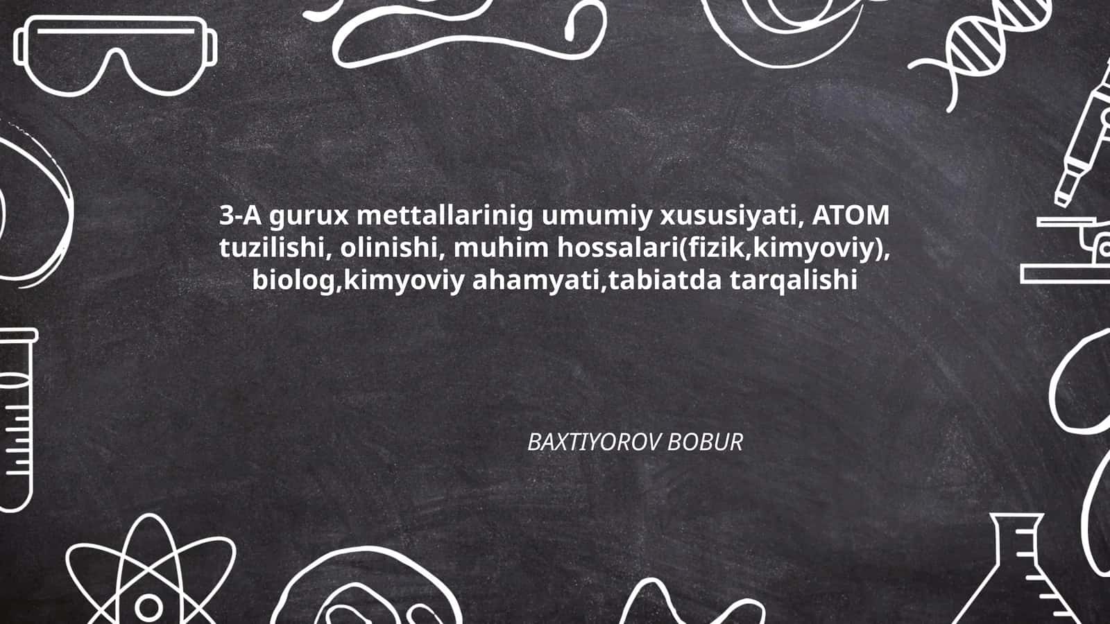 3-A guruh metallarining atom tuzilishi 1