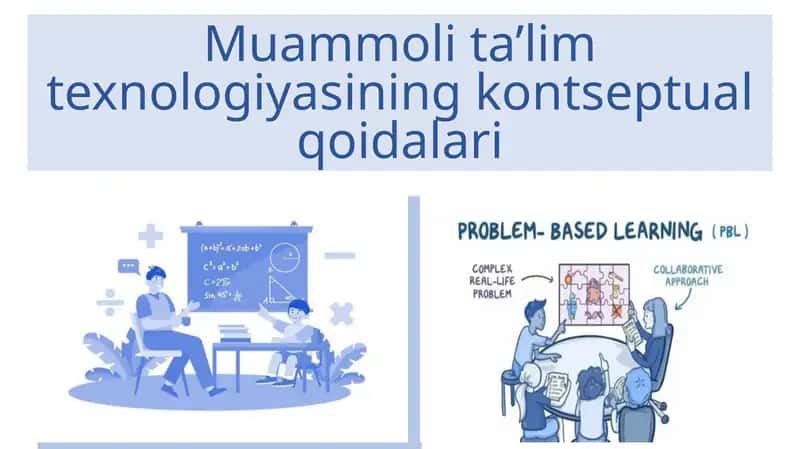 Muammoli ta’lim texnologiyasining kontseptual qoidalari 1