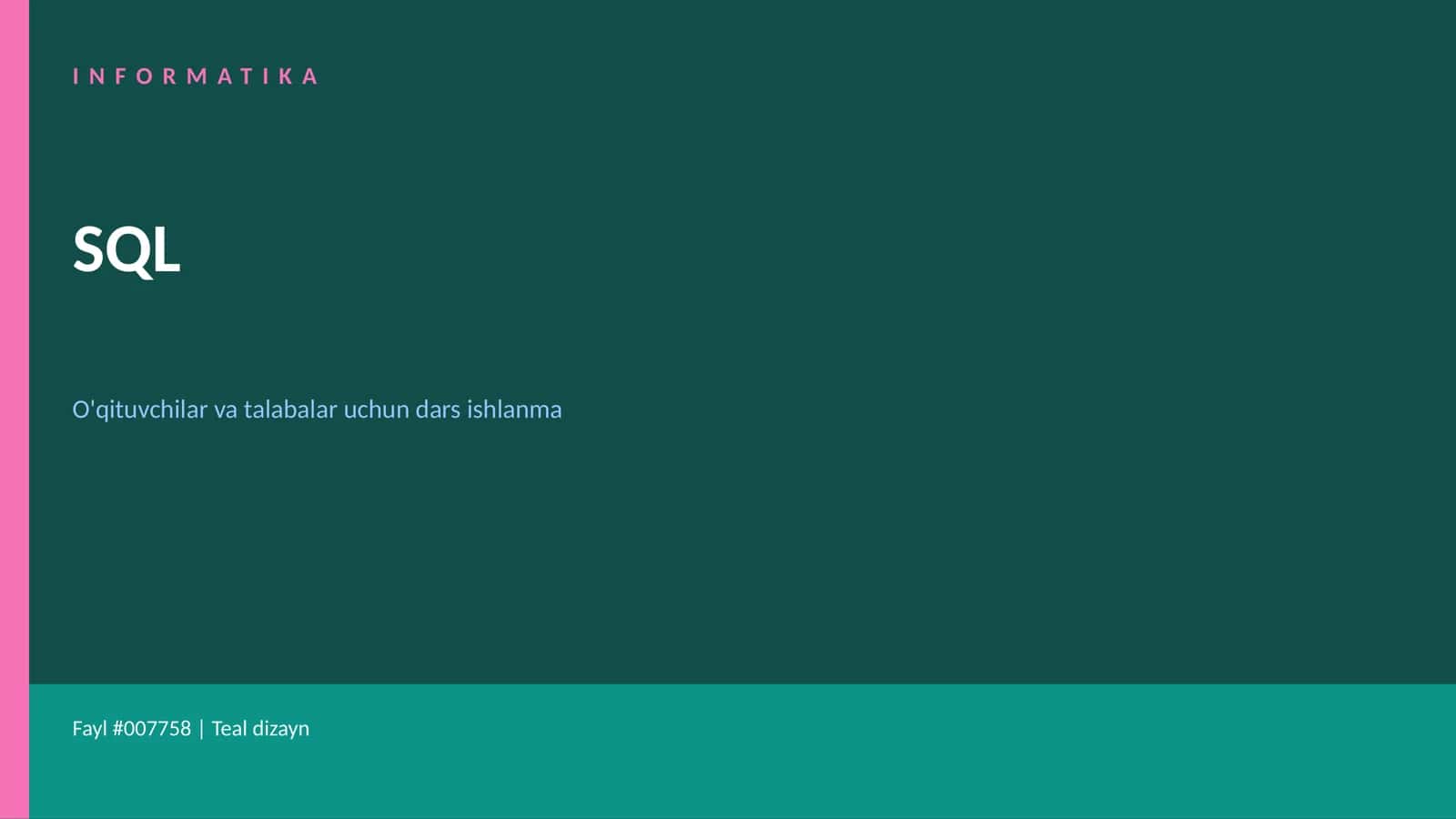 INFORMATIKA SQL 1