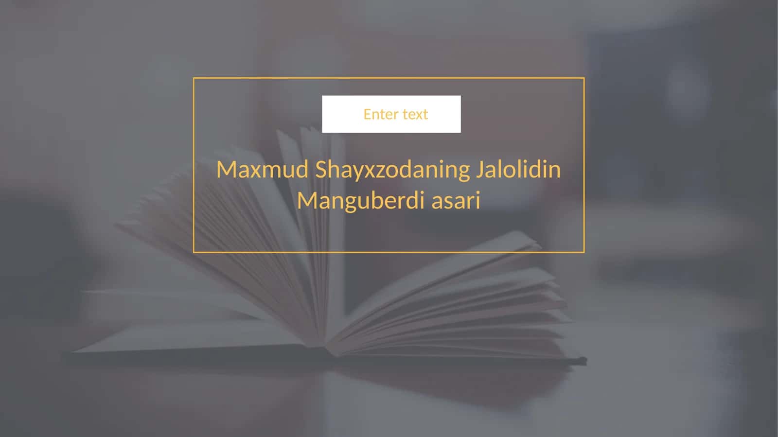 Jalolidin Manguberdi asari 1