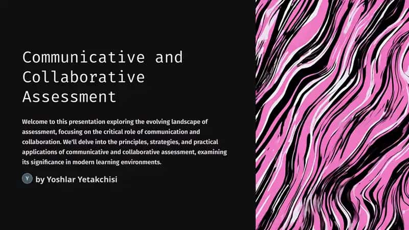Communicative and Collaborative Assessment 1